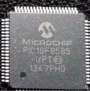 A PIC18F8585 mikrochip mikrokontroller védő dekódolása egy folyamat a titkosított MCU PIC18F8585 biztosítékbit feltörésére és a PIC18F8585 zárolt mikroprocesszorból a bináris fájl vagy heximális adatok beágyazott firmware-jének kinyerésére;